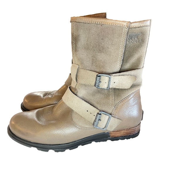 Sorel Major Moto Booties - Women’s 8.5. Leather & Suede - Picture 3 of 5
